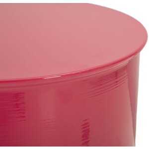 Stolik pomocniczy OYI Ø31x46 cm Fuchsia – metal, połysk, nowoczesny design