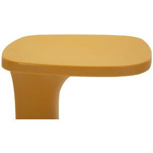 Mauro Ferretti Beistelltisch Ibiza Senf 42x42x52 cm Kunststoff