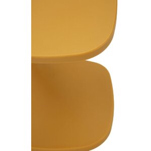 Mauro Ferretti Beistelltisch Ibiza Senf 42x42x52 cm Kunststoff