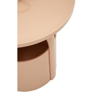 Mauro Ferretti Beistelltisch Iris Rosa Ø44x43 cm Kunststoff