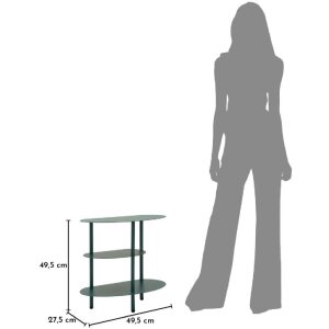 Mauro Ferretti Nachttisch Saturn Ottanio 49,5x27,5x49,5 cm Metall