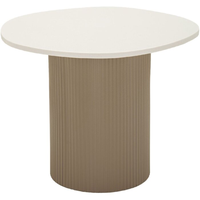 Mauro Ferretti Beistelltisch Frankfurt Marble 46x48x39 cm Grau Weiß