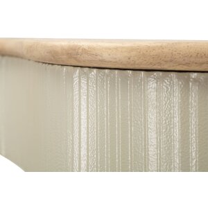 Regał ścienne Frankfurt – zestaw 2 sztuk, drewno i metal, nowoczesny styl