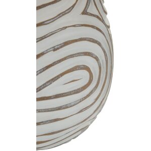 Lampa stolowa Mauro Ferretti Oblix Ø35x55 cm – nowoczesna, dekoracyjna z polyresyny i szarą abażurą