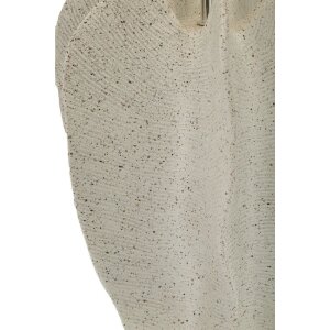 Świetlanka stołowa Mauro Ferretti Ester Ø40x63 cm, biała poliresyna, żelazo, tkanina