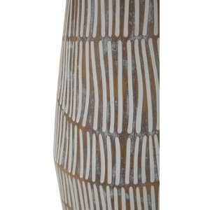 Świetlanka stołowa Mauro Ferretti Hanoi Ø35x69,5 cm – z polyrezyny, żelaza i tkaniny