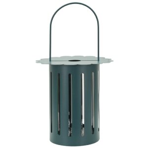 Laterna Mauro Ferretti Saturno Ottanio Ø24x43 cm – metal, szkło, styl skandynawski