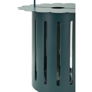 Laterna Mauro Ferretti Saturno Ottanio Ø24x43 cm – metal, szkło, styl skandynawski