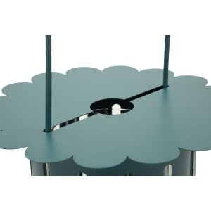 Laterna Mauro Ferretti Saturno Ottanio Ø24x43 cm – metal, szkło, styl skandynawski