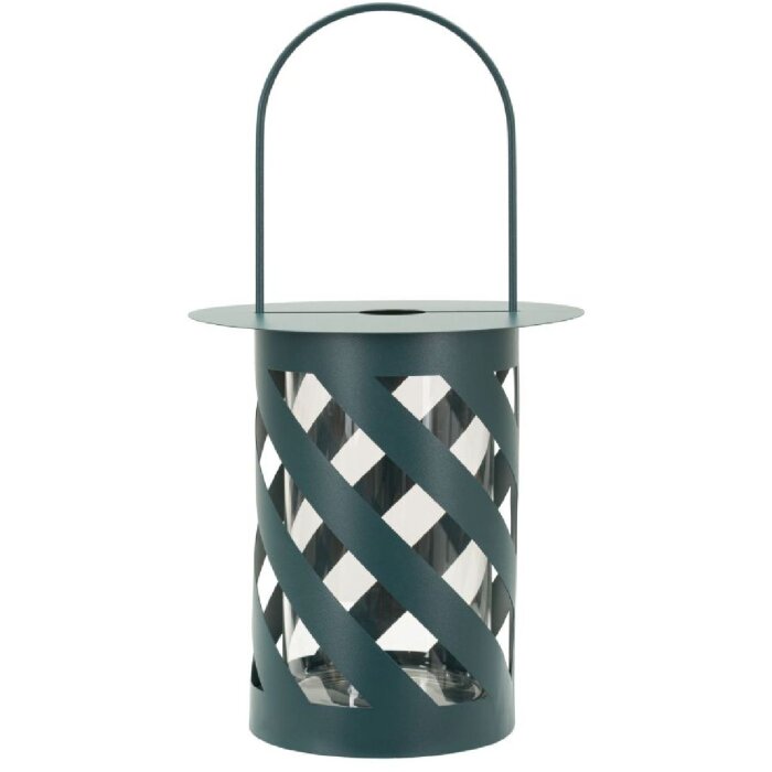 Latarnia Mauro Ferretti Saturno Ottanio Twist Ø23x43 cm – metal, szkło