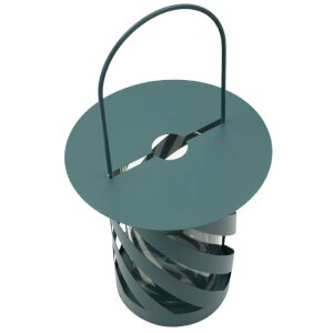 Latarnia Mauro Ferretti Saturno Ottanio Twist Ø23x43 cm – metal, szkło