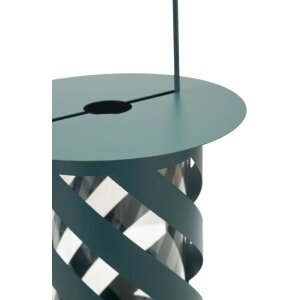 Latarnia Mauro Ferretti Saturno Ottanio Twist Ø23x43 cm – metal, szkło