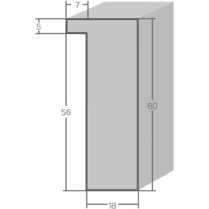 MendeFrames H980 Ramka drewniana biała usłojona 60x90 cm