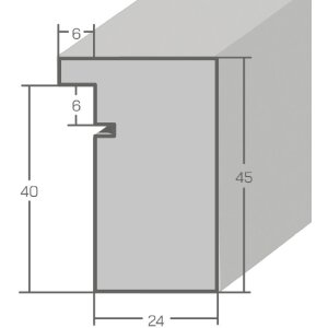 Ramka na zdjęcia MendeFrames z drewna H970, czarna z masywem, 20x40 cm, szkło akrylowe