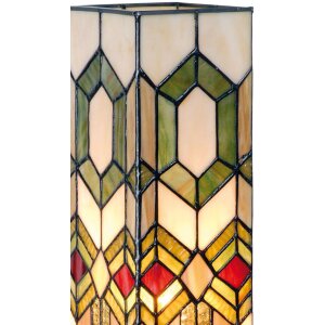 Tiffany kolumna świetlna figury geometryczne 12,5x35 cm