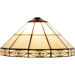 LumiLamp 5LL-3087 Abażur Tiffany Ø 32x16 cm Beżowy...