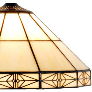 LumiLamp 5LL-3087 Abażur Tiffany Ø 32x16 cm Beżowy...