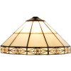 LumiLamp 5LL-3087 Abażur Tiffany Ø 32x16 cm Beżowy Szklany Trójkąt