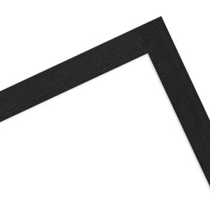 Rama drewniana MendeFrames 960 czarna paskowana 60x90 cm z szkłem antyrefleksowym