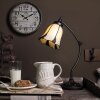 LumiLamp 5LL-5130 Lampa stołowa Tiffany Ø 15x46 cm Lampa biurkowa ze szkła beżowego