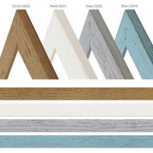 Ramka na zdjęcia MendeFrames H750 z drewna naturalnego 13x13 cm z szkłem muzealnym