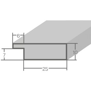 Ramka na zdjęcia MendeFrames H710, styl Shabby-Chic, 30x90 cm, creme, szkło normalne