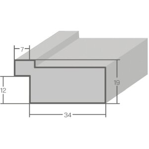 Ramka na zdjęcia MendeFrames H690 Vintage 30x60 cm biała z szkłem muzealnym