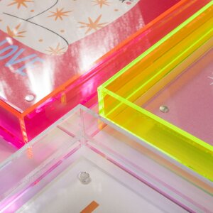 Ramka na zdjęcia Walther Summertime Neon w szkle akrylowym, 13x18 cm – 3 kolory