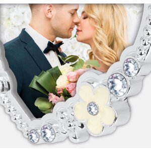 Ramka na zdjęcia ZEP Brahms – serce, srebrna,...