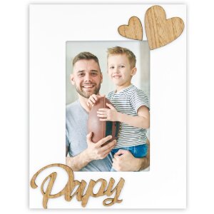 ZEP Ramka na Zdjęcia Papy 10x15 Biała Portretowa