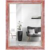 Ściana lustro MendeFrames H640 w stylu Shabby-Chic, czerwone 30x90 cm