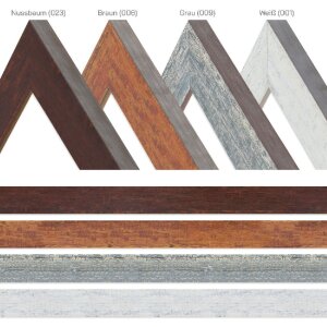 Lustrzana ściana MendeFrames H610, styl vintage, szara, 30x60 cm