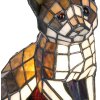 Lampa stołowa Tiffany Kot 24x20 cm