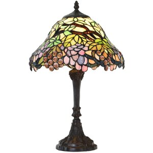Kolorowa lampa podłogowa w stylu Tiffany Ø 30x48 cm