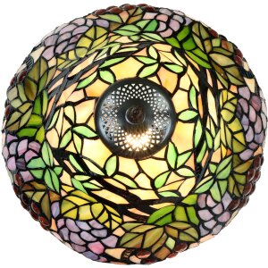Kolorowa lampa podłogowa w stylu Tiffany Ø 30x48 cm