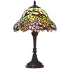 Kolorowa lampa podłogowa w stylu Tiffany Ø 30x48 cm