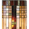 LumiLamp 5LL-9112 Lampa ścienna Tiffany 20x11x36 cm Beżowo-brązowe szklane półkole
