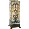 Kolorowa lampa stołowa Tiffany szkło 18x45 cm