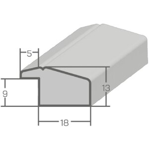 MendeFrames Ramka na zdjęcia H490 Modern Orzech 50x60 Szkło Muzealne