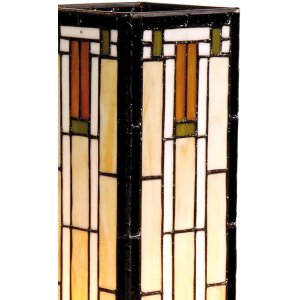 Kolorowa lampa stołowa Tiffany szkłoTiffany 12,5x35 cm