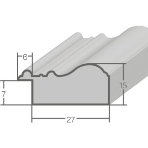 Ramka na zdjęcia MendeFrames H450, styl antyczny metal, 59,4 x 84,1 cm, z szkłem muzealnym