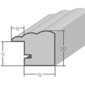 MendeFrames H410 Landhaus Buk 30x90 cm Antyrefleksyjna