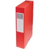 Pudło archiwalne Exabox grzbiet 60mm z etykietą w kartonie Manila Nature Future, DIN A4 Czerwony