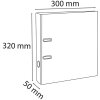 Teczka PREMTOUCH z PP z 2 ringami, grzbiet 50mm, DIN A4 ekstra szeroka Czerwony