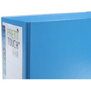 Teczka PREMTOUCH z PP z 2 ringami, grzbiet 80mm, DIN A4 ekstra szeroka Jasnoniebieski