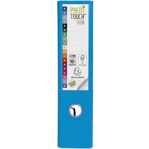 Teczka PREMTOUCH z PP z 2 ringami, grzbiet 80mm, DIN A4 ekstra szeroka Jasnoniebieski