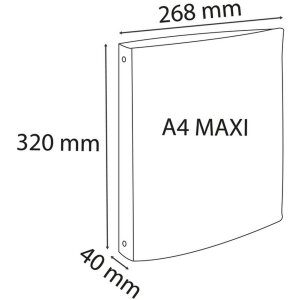 Segregator ringowy z PP 1,2 mm z 4 pierścieniami 30 mm, grzbiet 40 mm, Linicolour, do formatu DIN A4 ekstra szeroki asortyment kolorów