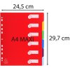 Indeks DIN A4 z 6 zakładkami