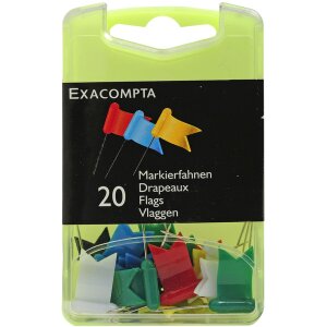 Flagi znakujące blister box 20 sztuk różne kolory