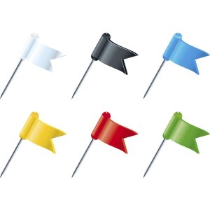 Flagi znakujące blister box 20 sztuk różne kolory